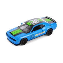 2023 Dodge Challenger Srt Del Mon 170 Livery Edition Mavi Kinsmart Diecast Model Araba