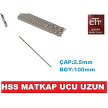 MİKRO HSS 2.5mm  UZUN MATKAP UCU BOY:100mm 2 ADET