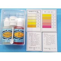 Su Test Analiz Sıvısı Ph Analiz Kiti ve Serbest Klor Test Kiti