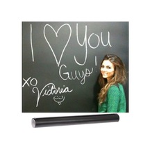 Pazly Cbtx Pvc Mat Karatahta Duvar Kağıdı - Graffiti Tahtası - 200x45cm Siyah, Geniş Uygulama Alanı Siyah