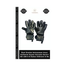 Özel Üretim Antrenman Aracı Kullanım Eşyası Koruma Gereci Gk-100-5-8 Kaleci Eldiveni 8 No Çok Renkli