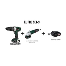 Klpro Set-9 Şarjlı Darbeli Vidalama / Matkap + 850W 115 MM Elektrikli Avuç Taşlama Klpro Set-9 Şarjlı Darbeli Vidalama / Matkap + 850W 115 MM Elektrikli Avuç Taşlama