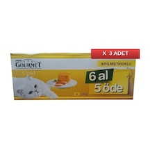 Gourmet Gold Kıyılmış Tavuklu Kedi Konservesi 6 Al 5 Öde 3'lü 6 x 85 G
