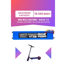 Red Bull Racing - Race T.2 Uyumlu Batarya Maksimum Kapasite 36v 10.500mah Elektrikli Scooter Bataryası Çok Renkli