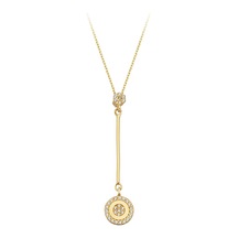 Altın Sallantılı Tasarım Kolye G11256