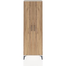 Arges Dolap Tek Raflı 2 Kapaklı Tek Askılı 60x30x182 Aytaşı-çam Aytaşı