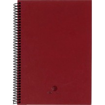 Keskin Color Sert Kapak Defter Spiralli 17x24 Cm 60 Yaprak Bordo 410116-99