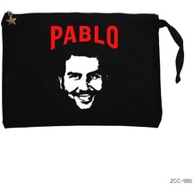 Narcos Pablo Siyah Clutch Astarlı Cüzdan / El Çantası