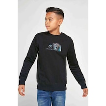 Tshirthane Overwatch Hanzo Hanzo Overwatch Fanart Baskılı Unisex Çocuk Sweat Siyah