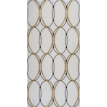 Ba43 Granitto Beyaz Zemin Altn İşlemeli 30x60cm Dekor