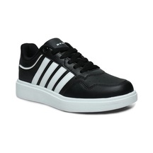 Best Of 2079-26 Cilt Deri Anatomik Erkek Sneaker Siyah Beyaz Siyah