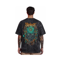 Tasarım Slipknot Rock Metal Müzik Grubu Sırt Baskılı Unisex Overs Siyah