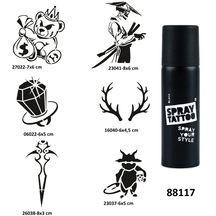 Savaşçı Ve Hazine Spray Tattoo Geçici Dövme Yapma Seti Sprey Dövme Kiti