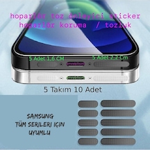 Samsung Uyumlu Tüm Serileri Için Siyah Toz Ve Kir Önleyici Hoparlör