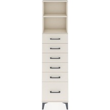 Arges Dolap 2 Raflı 6 Çekmeceli 44x30x182 Aytaşı-aytaşı Aytası