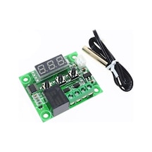 W1209 Dijital Termostat Kontrol Kartı, 12v Dc, Ntc Sensörlü, Isıtma Soğutma Modu