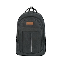 Çok Amaçlı Laptop Dizüstü Bilgisayar Bölmeli Sırt Çantası Siyah Acı Kahverengi