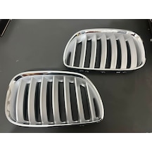 Bmw X5 E53 Krom Titan Ön Panjur Takımı Sağ Sol Böbrek Izgara 2 Parça