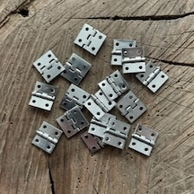Dmr 1cm Mini Menteşe Nikel Renk Tavla Ve Kutu Menteşe 10 10mm 12adet