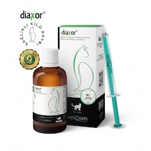 Vetqom Diaxor 45 Ml Kediler İçin Yağ Yakıcı, Enerji Verici L-karnitin Damla