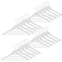 Ahşap Görünümlüplastik Elbise Askısı A Kalite 20adet Al4493 Beyaz