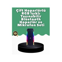 Zenvia Yüksek Ses Güçlü Kablosuz Hoparlör Karaoke Mikrofonlu Znv2026