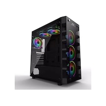 Power Boost X59Rgb Jbst-X59Rgb-650 650W 80+ Tempered Glass 6 X