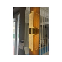Matrix 8 Led Duvar Apliği Modern Ve Şık Tasarım Aplik Gold Gövde Günışığı Led Gold Kasa Günışığı Led