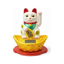 Güneş Enerjili Sallanan Şans Kedisi - Maneki Neko Alk4522 1