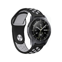 Galaxy Uyumlu Watch 42mm 20mm Krd-02 Uyumlu Zore Kordon-siyah-yeşil