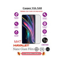 Casper Vıa X40 Tam Uyumlu Mat Hayalet Privacy Esnek Nano Ekran Koruyucu Film