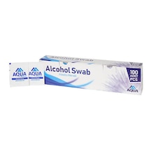 Aqua Alkollü Mendil %70 Alkol Swap Cilt Temizleme Mendil 100 Adet