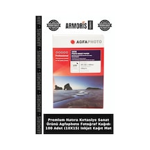 Premium Hatıra Kırtasiye Sanat Ürünü Agfaphoto Fotoğraf Kağıdı 100 Adet 10x15 Inkjet Kağıt Mat