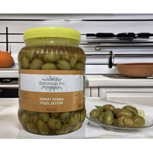 El Kırması Domat Sofralık Yeşil Zeytin İri Kalibre Pet Şişe 2200 Gram