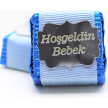 Dark Brown Hoşgeldin Bebek Erkek Çikolatası Sargılı Dolgulu 48 Adet