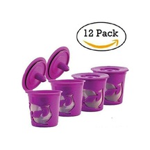 Youtek Yeniden Doldurulabilir K Cup Filtresi - 12 Adet Kahve Poşeti Mor