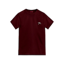 Raru Erkek %100 Pamuk T-Shirt Agnıtıo Bordo