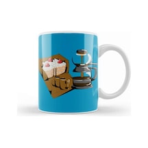 Funny Coffee Drinks Art Lover Gift Quote Vintage Retro Rainbow Style Kupa Bardak Porselen No11681 Karışık