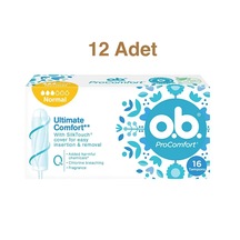 O.b. Ultimate Comfort Tampon Normal 16lı - 12 Adet
