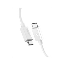 Usb-c To Usb-c 2 Metre Kablo 60w Güç/pps 2.0 Desteği Super Hızlı Şarj / 480 Mbps Data Aktarım Hızı Type-c Ekstra Dayanıklı Beyaz - Aca08719