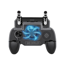 Telefon Uyumlu Tetikli Fanlı Siyah Joystickli Oyun Kontrol