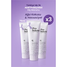 Aktif Probiyotikli Doğal Florürsüz Diş Macunu Üzüm Çekirdeği Özüt Ilaveli 3'lü Paket Ağız Kokusu
