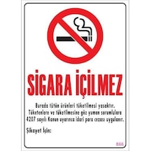 İkaz Levhası Sigara İçilmez - 866