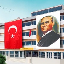 400x600 Atatürk Posteri Ve Türk Bayrağı Raşel Kumaş-6 Tek Ebat