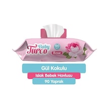 Bebek Islak Mendili Gül Kokulu 90 Yaprak -