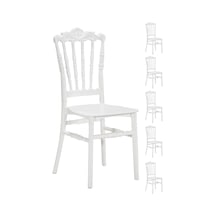 6 Adet Artemis Beyaz Sandalye / Balkon-Bahçe-Mutfak
