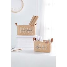 Ocean Home Textile 2'li Astarlı Jüt Sepet Set