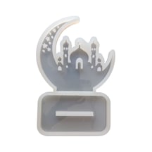 Tahtakale Toptancı Silikon Epoksi Ramazan Temalı Ayaklı Ay Hilal Ve Cami Figürlü Dekor Süs Kalıbı