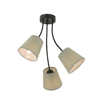 Lara 3 Kollu Şapkalı Modern Retro Sarkıt Yatak Odası Salon Avize