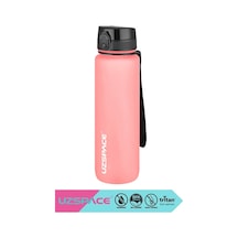 Uzspace 1000ml Soft Touch Tritan Su Matarası Pudra Pembe Çok Renkli